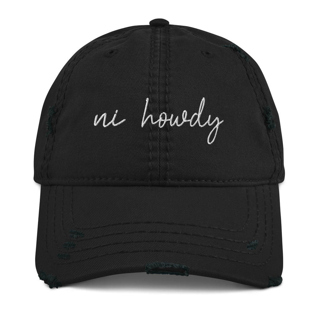 "Ni Howdy" Distressed Dad/Baseball Hat